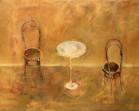 Бройтман Израиль . White Table with Chairs