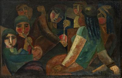 Александр Волков. «Дети в юрте». Ок. 1928-1929. Courtesy of MacDougall's