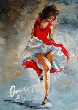 Yegorova Olga. Современная Кармен ( 70x90 см / холст / авторская техника / 2017 г. )
