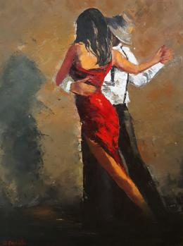 Yegorova Olga. Страсть ( 70x90 см / холст / авторская техника / 2017 г. )