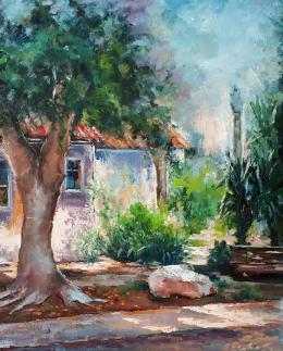 Yegorova Olga. кибуц кфар Рупин ( 50x60 см / холст / масло / 2018 г. )