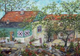 Эткин Дмитрий. Крымский дворик ( 70x50 см / масло / 2012 г. )
