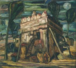 Барштейн Лера. Разрушенная синанога ( 95x85 см / холст / масло / 2003 г. )