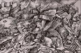 Rubinstein Oleg. История в деталях ( 30x21 см / бумага / тушь / 1999 г. ) Rubinstein Oleg. История в деталях ( 30x21 см / бумага / тушь / 1999 г. )