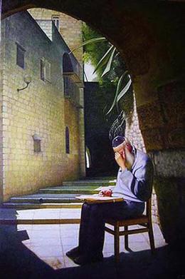 Гуревич Эдуард. Шабат в Старом Иерусалиме. ( 80x120 см / холст / масло / 2007 г. )