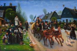 Гуревич Эдуард. Майн Штеттеле Бельц. ( 120x80 см / холст / масло / 2003 г. )