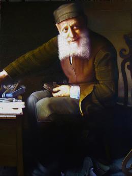 Гуревич Эдуард. Сапожник, мудрец, учитель... ( 75x100 см / холст / масло / 2003 г. )