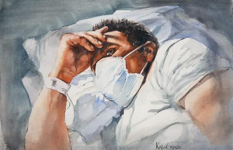 Выставка "Пандемия" . Илья Кабов. Без названия