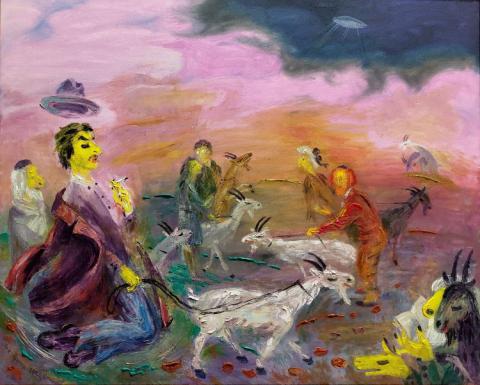 Фирер Олег Ильич. Прогулка с козами