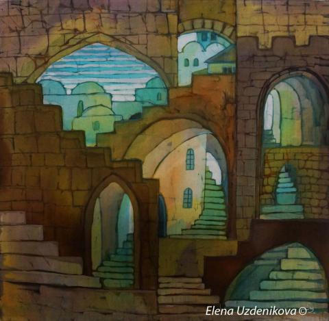 Uzdenikova Elena . Jerusalem from series Labyrinth of the old city