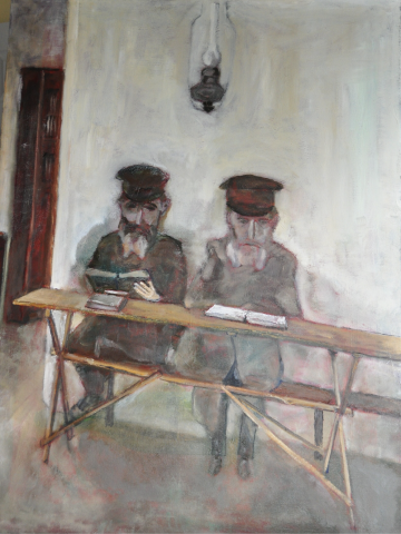 Бройтман Израиль . Jewish Men at their Books