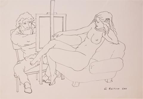Ройтих Геннадий . ХУДОЖНИК И МОДЕЛЬ
