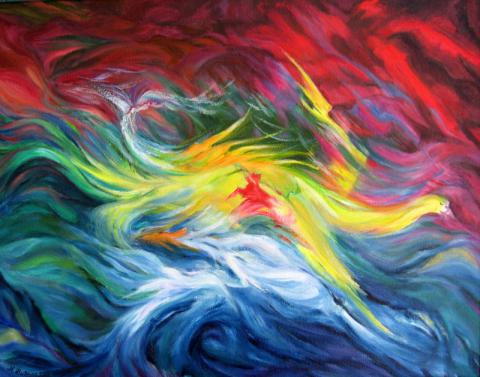 Bukhin Maya Gershevna. Sea storm