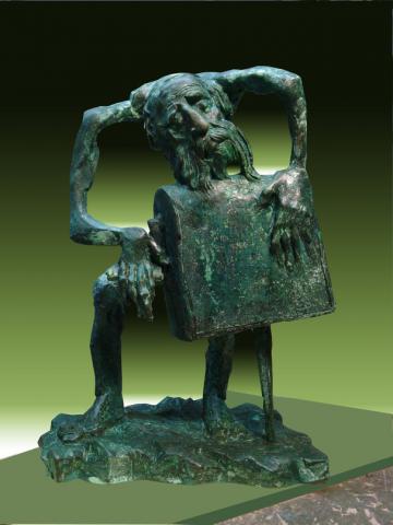 Бендерский Роман Симхович. Забытая мелодия. 2014 г. бронза, литье.